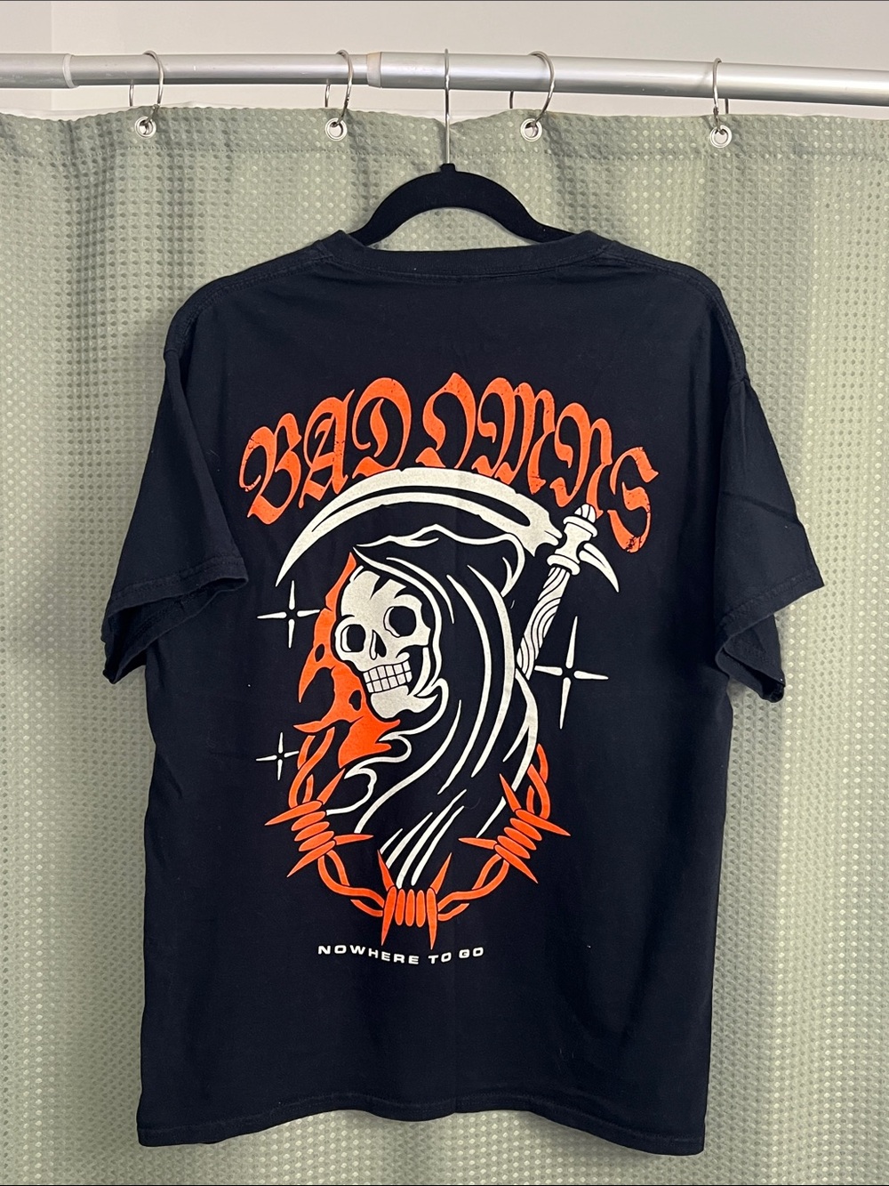 Bad Omens Nowhere to Go Graphic Tee - Skull Logo Short Sleeve Shirt